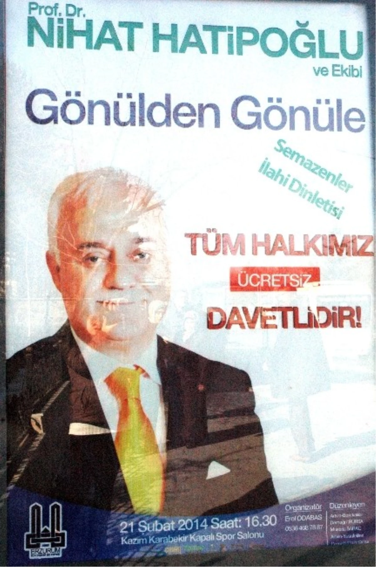 Nihat Hatipoğlu Erzurum\'a Gidiyor