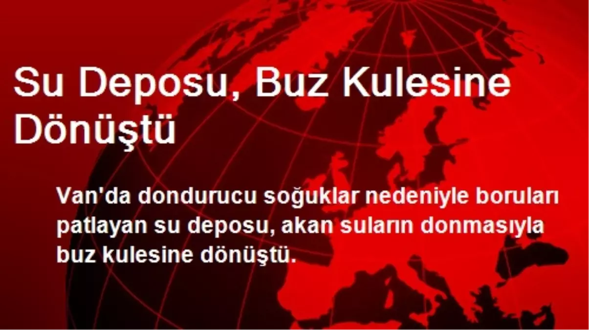 Su Deposu, Buz Kulesine Dönüştü