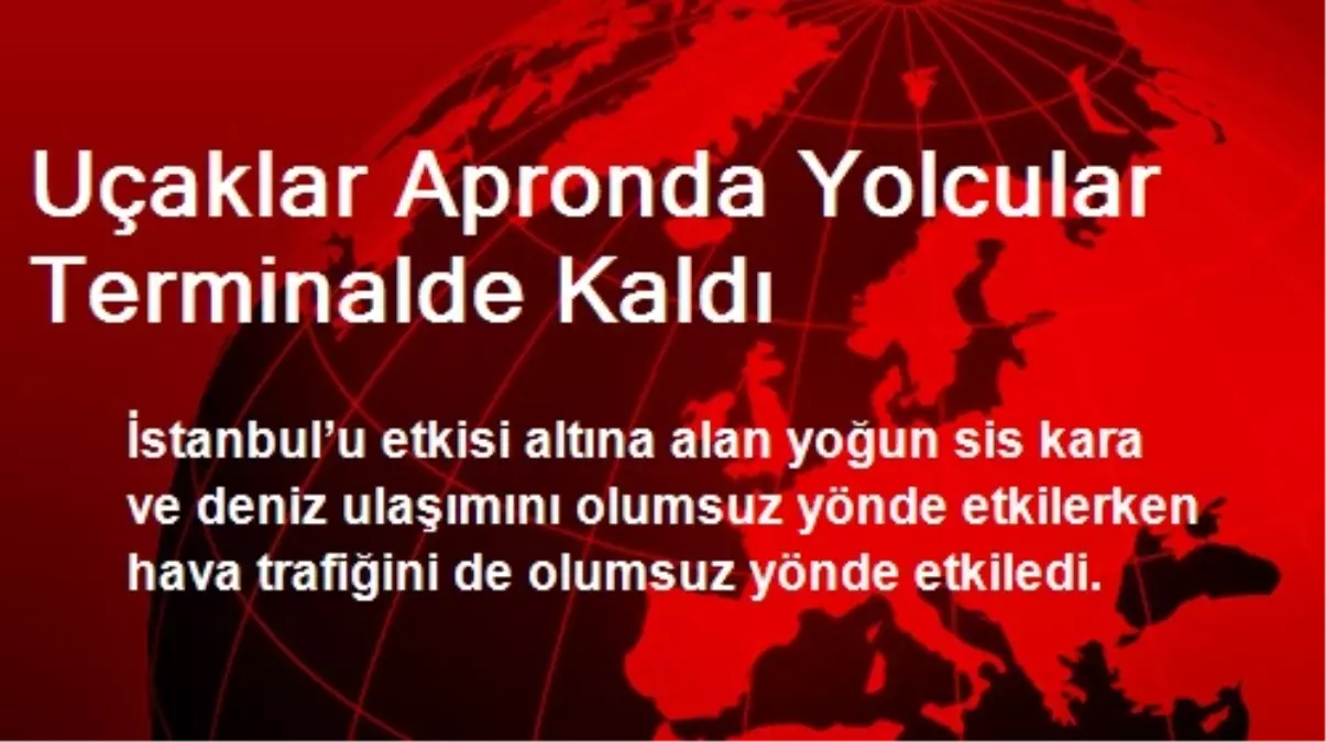 Uçaklar Apronda Yolcular Terminalde Kaldı