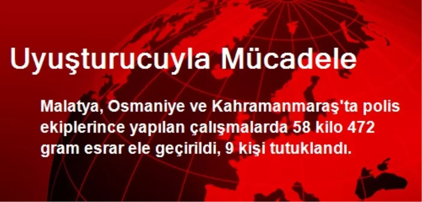 Uyuşturucuyla Mücadele