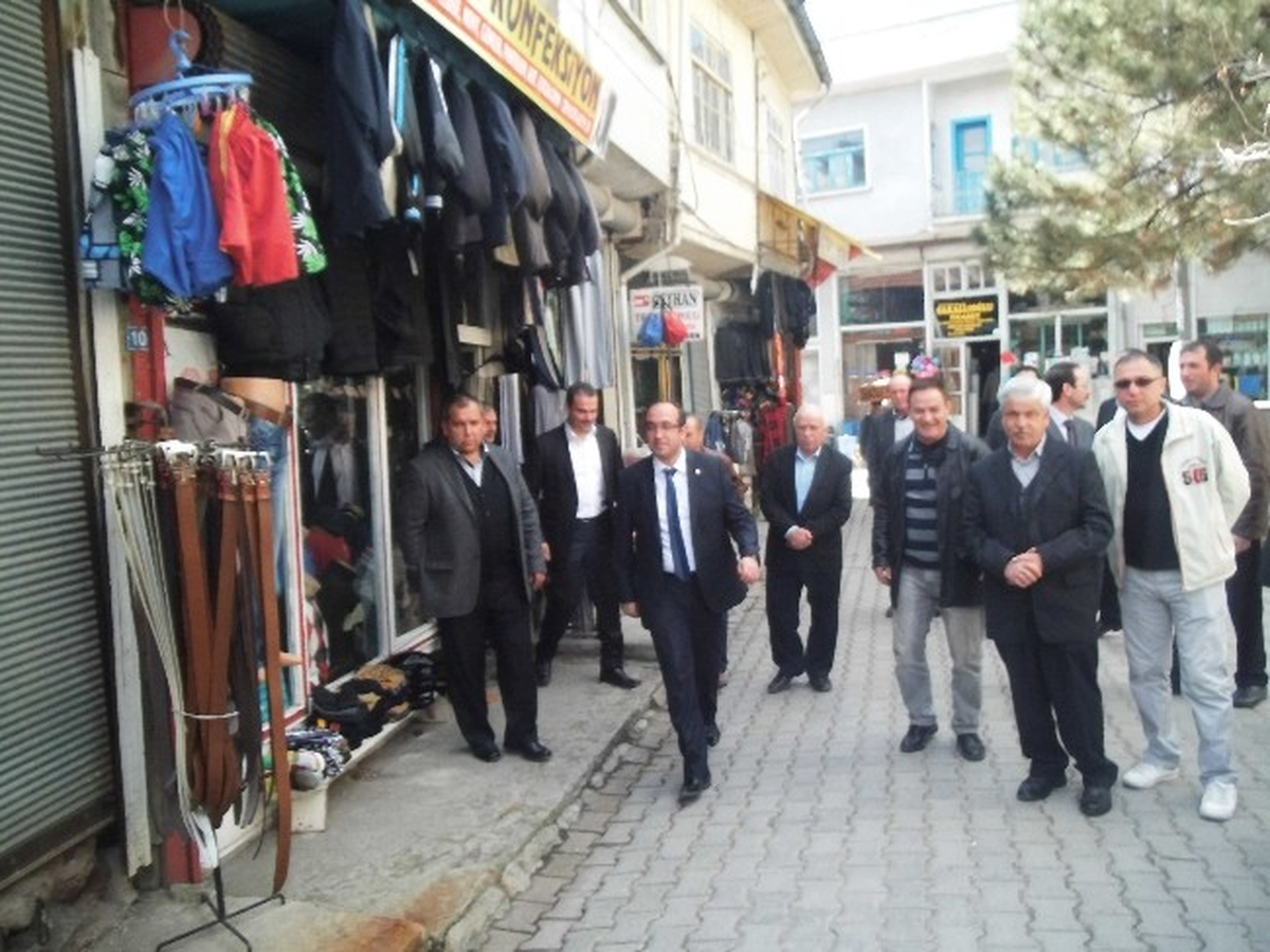 Başkan Adayı Mustafa Çöl\'ün Esnaf Ziyareti