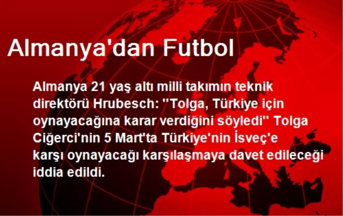 Almanya\'dan Futbol