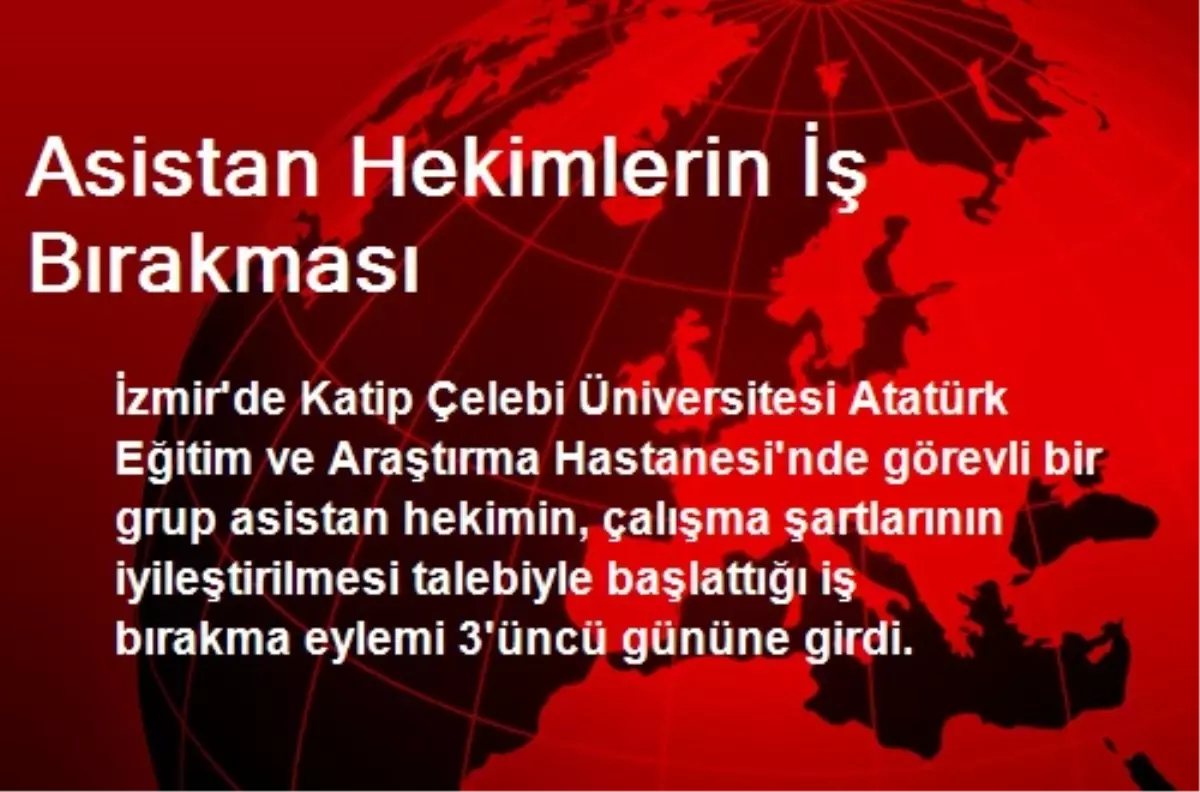 Asistan Hekimlerin İş Bırakması