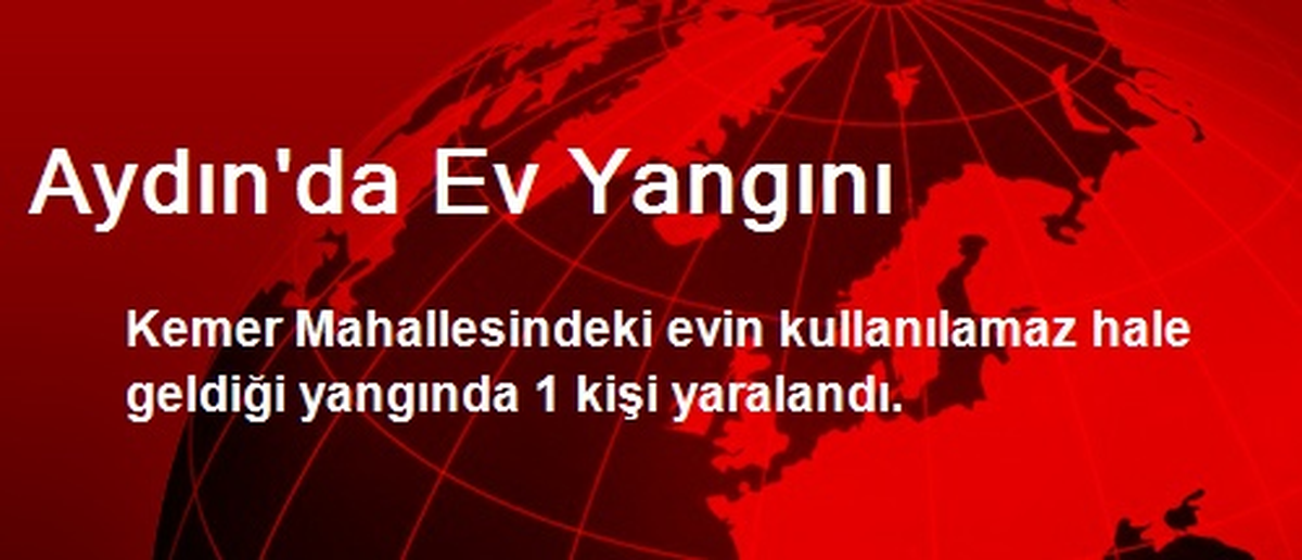 Aydın\'da Ev Yangını: 1 Yaralı