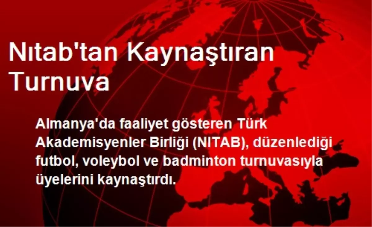 Nıtab\'tan Kaynaştıran Turnuva