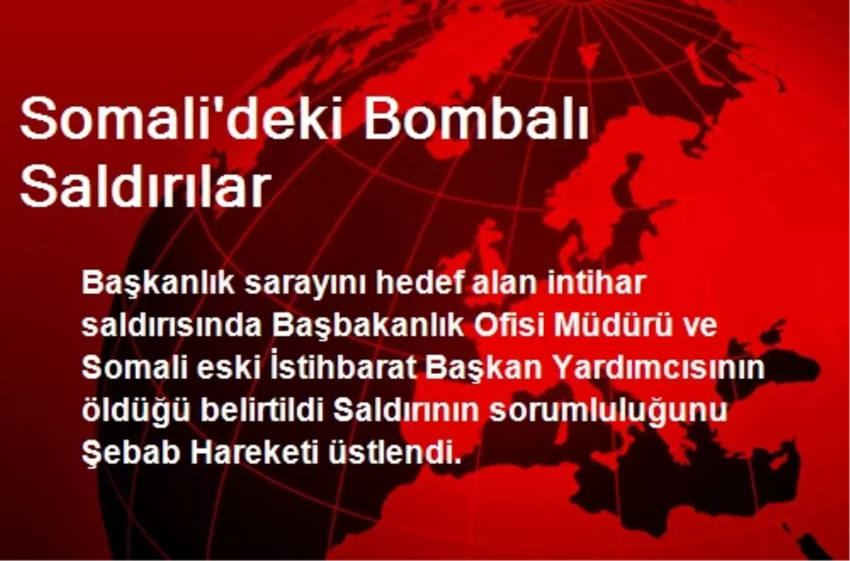 Somali\'deki Bombalı Saldırılar