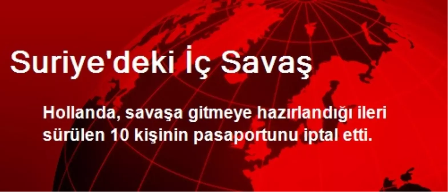 Suriye\'deki İç Savaş