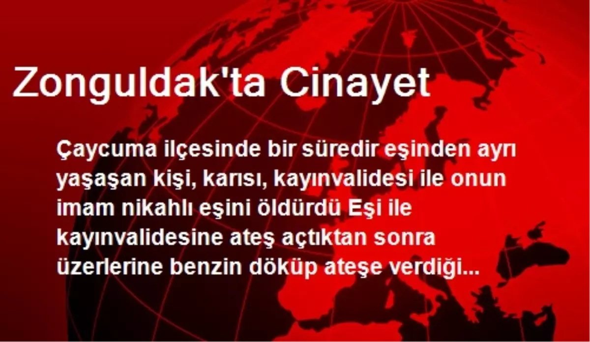 Zonguldak\'ta Cinayet