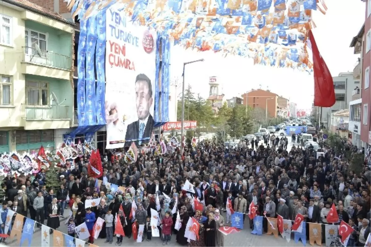 AK Parti Çumra\'da Seçim Çalışmalarını Sürdürüyor