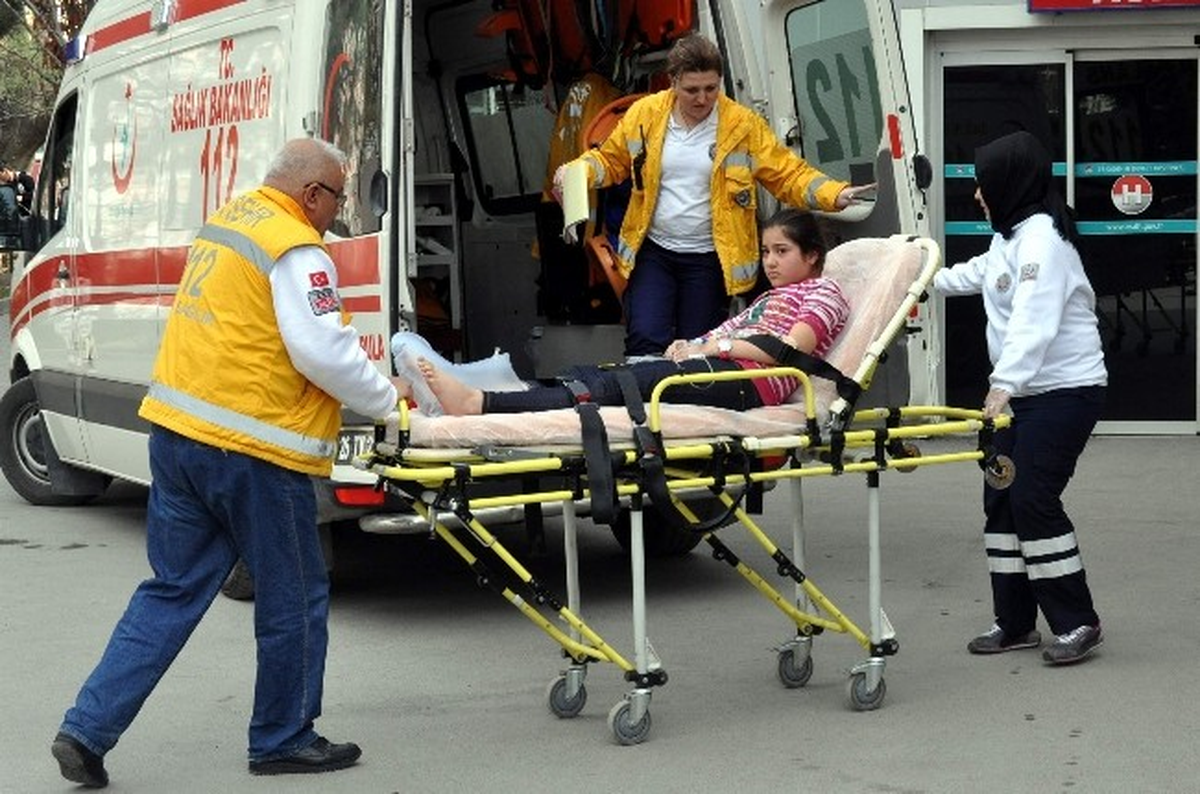 Bisikletin Çarptığı Kız Yaralandı