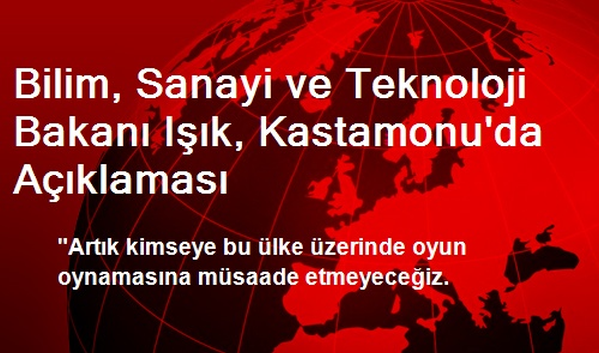 "Hiç Kimse, Bu Ülkenin Enerjisini Boşa Harcamaya Çalışmasın"