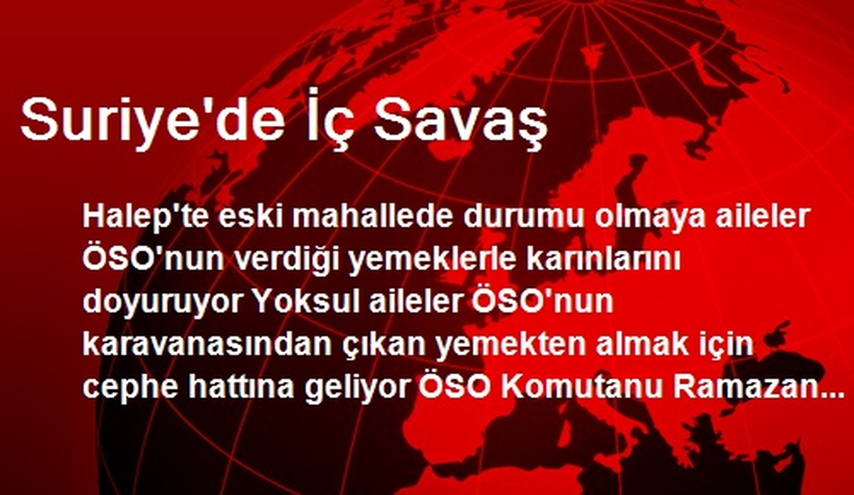 Suriye\'de İç Savaş