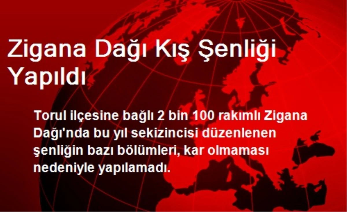 Zigana Dağı Kış Şenliği Yapıldı