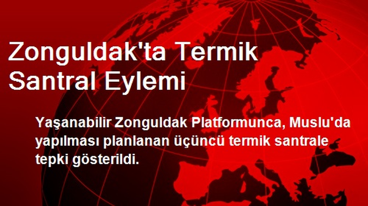 Zonguldak\'ta Termik Santral Eylemi