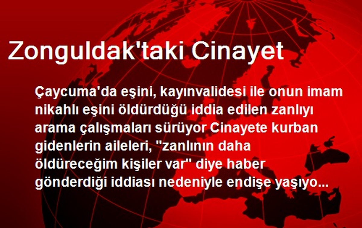 Zonguldak\'taki Cinayet