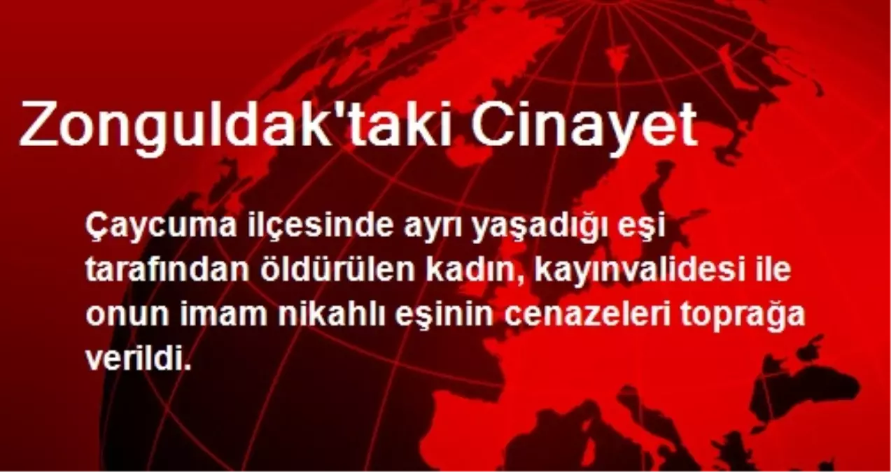 Zonguldak\'taki Cinayet