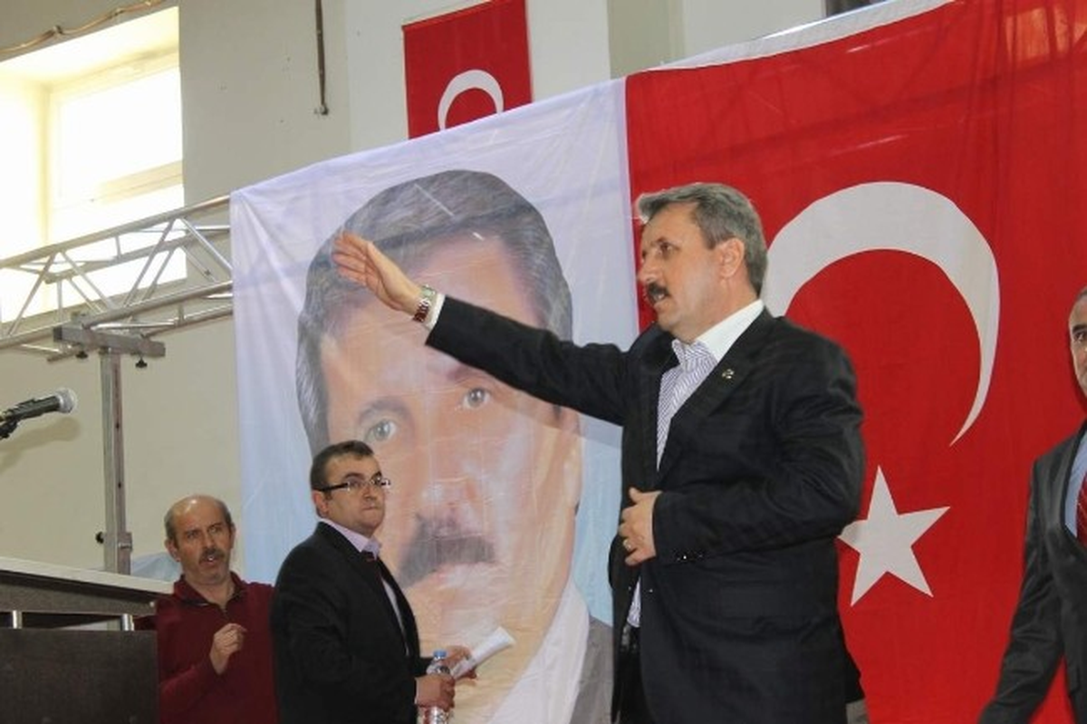 BBP Genel Başkanı Mustafa Destici Siirt\'e Konuştu