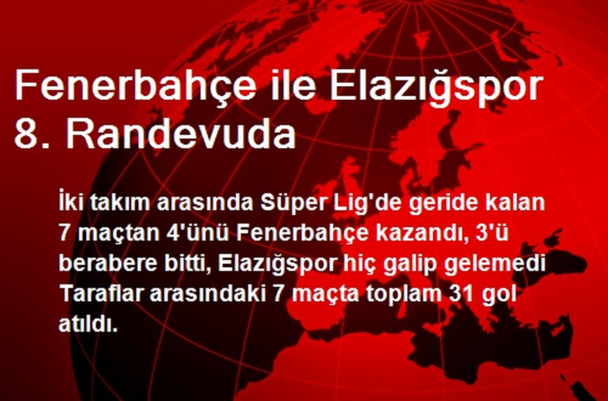 Fenerbahçe ile Elazığspor 8. Randevuda