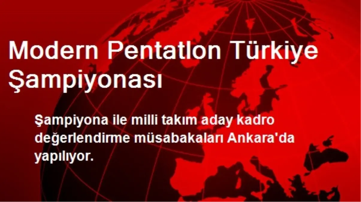 Modern Pentatlon Türkiye Şampiyonası