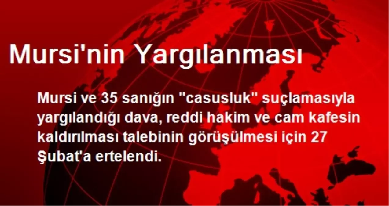 Mursi\'nin Yargılanması