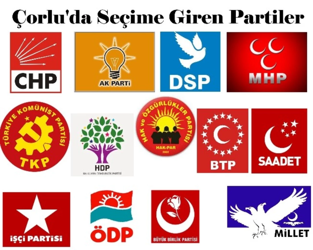 Çorlu\'da Yerel Seçimlere 10 Parti Gidecek