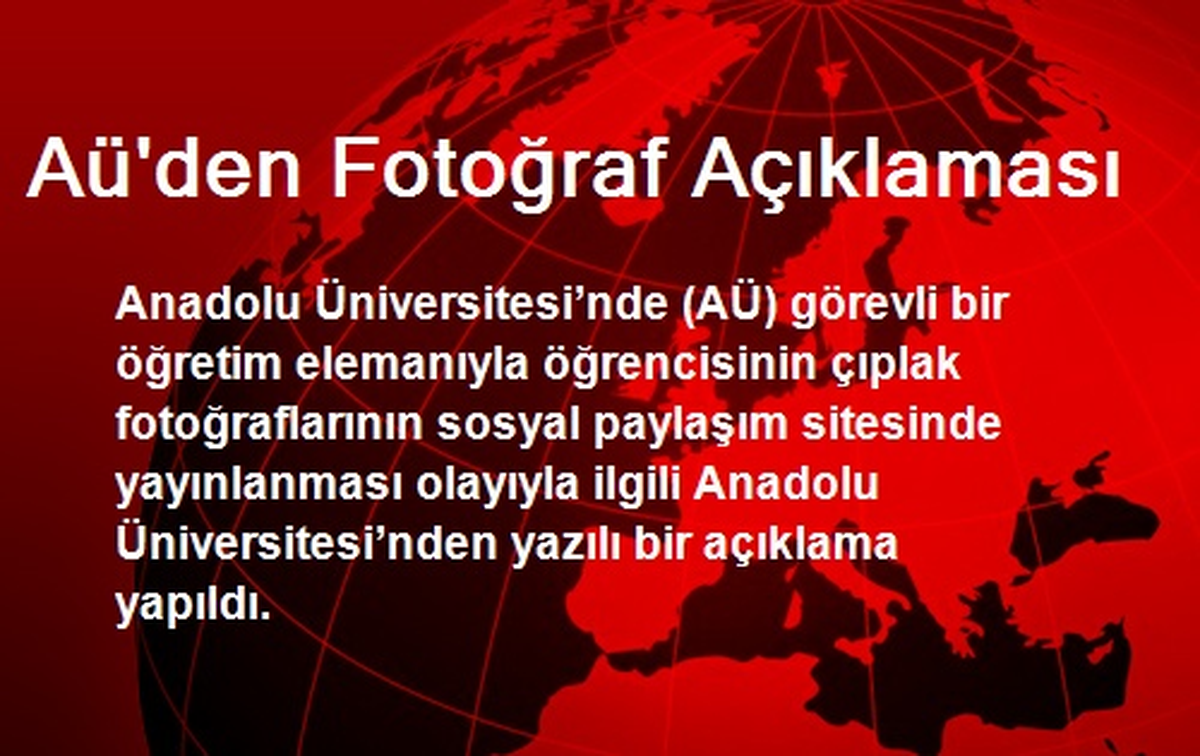 Aü\'den Fotoğraf Açıklaması