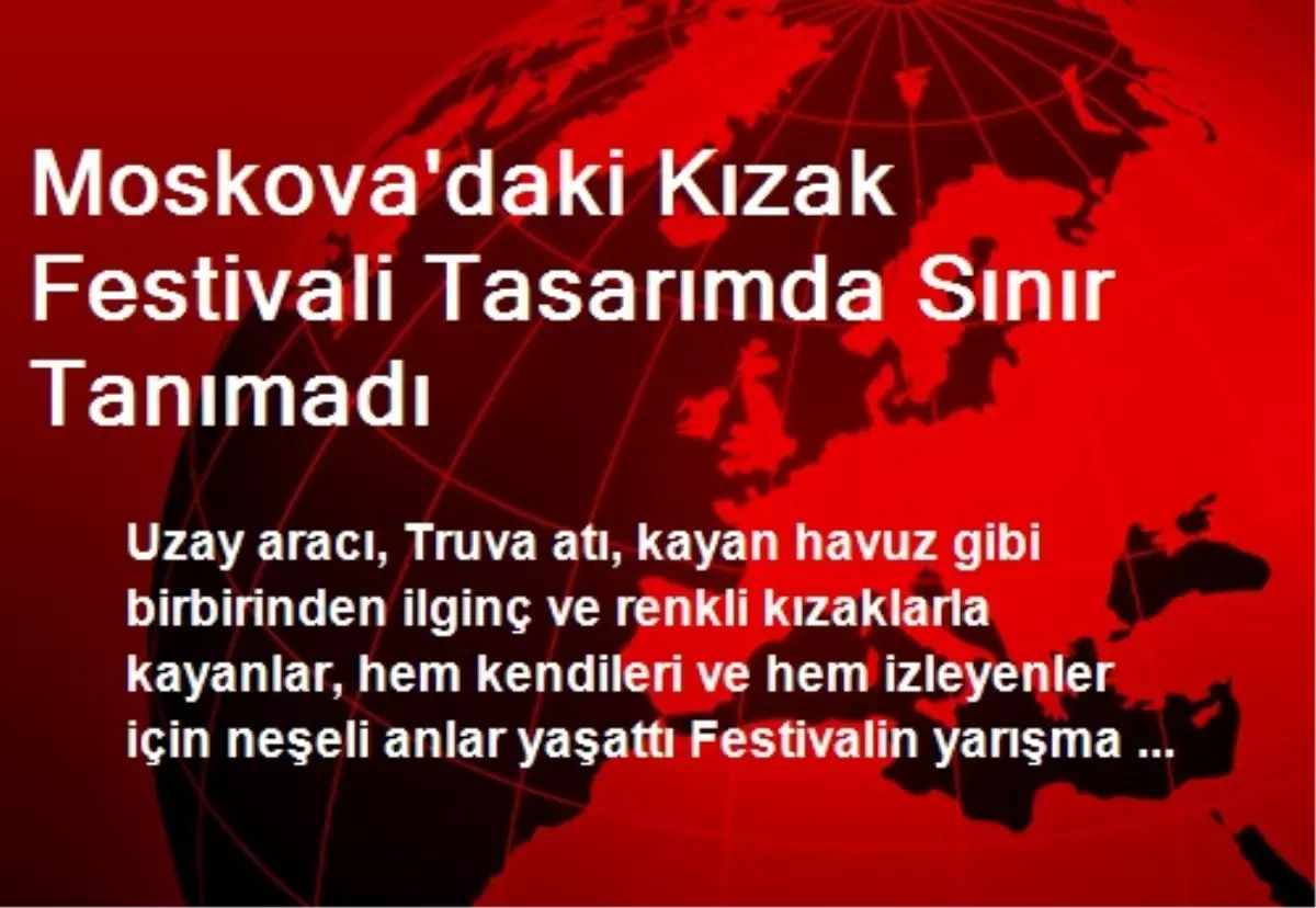 Moskova\'daki Kızak Festivali Tasarımda Sınır Tanımadı