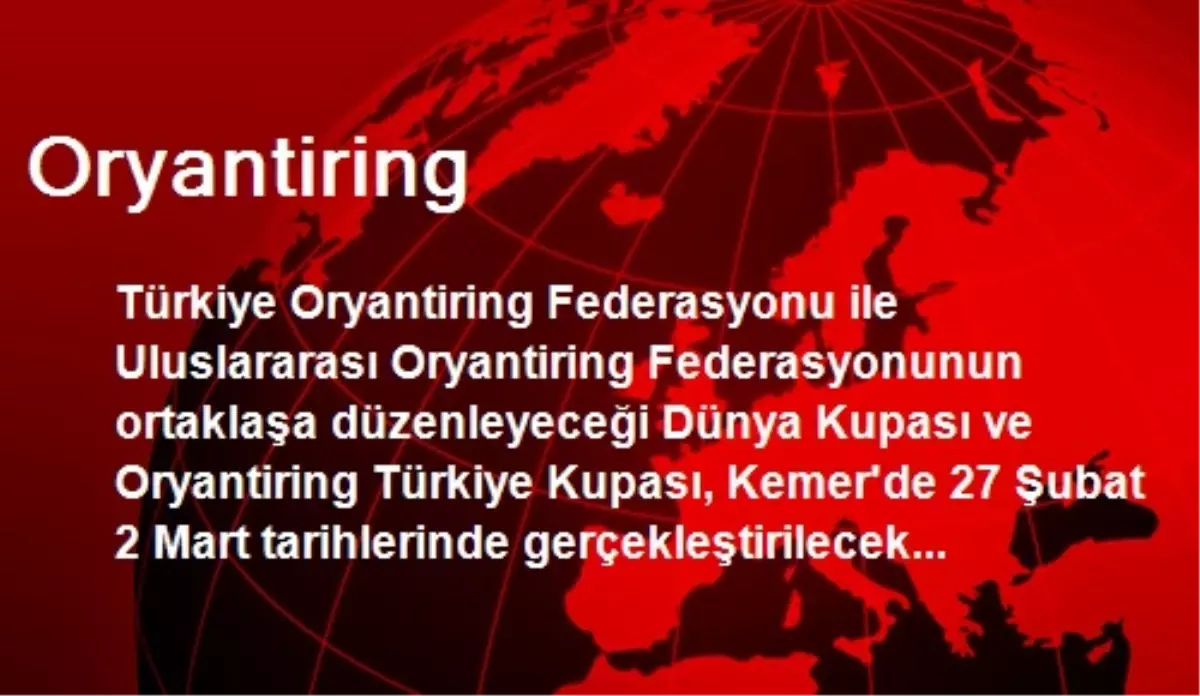 Oryantiring