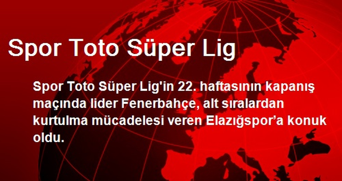 Fenerbahçe-Elazığspor: 0-1