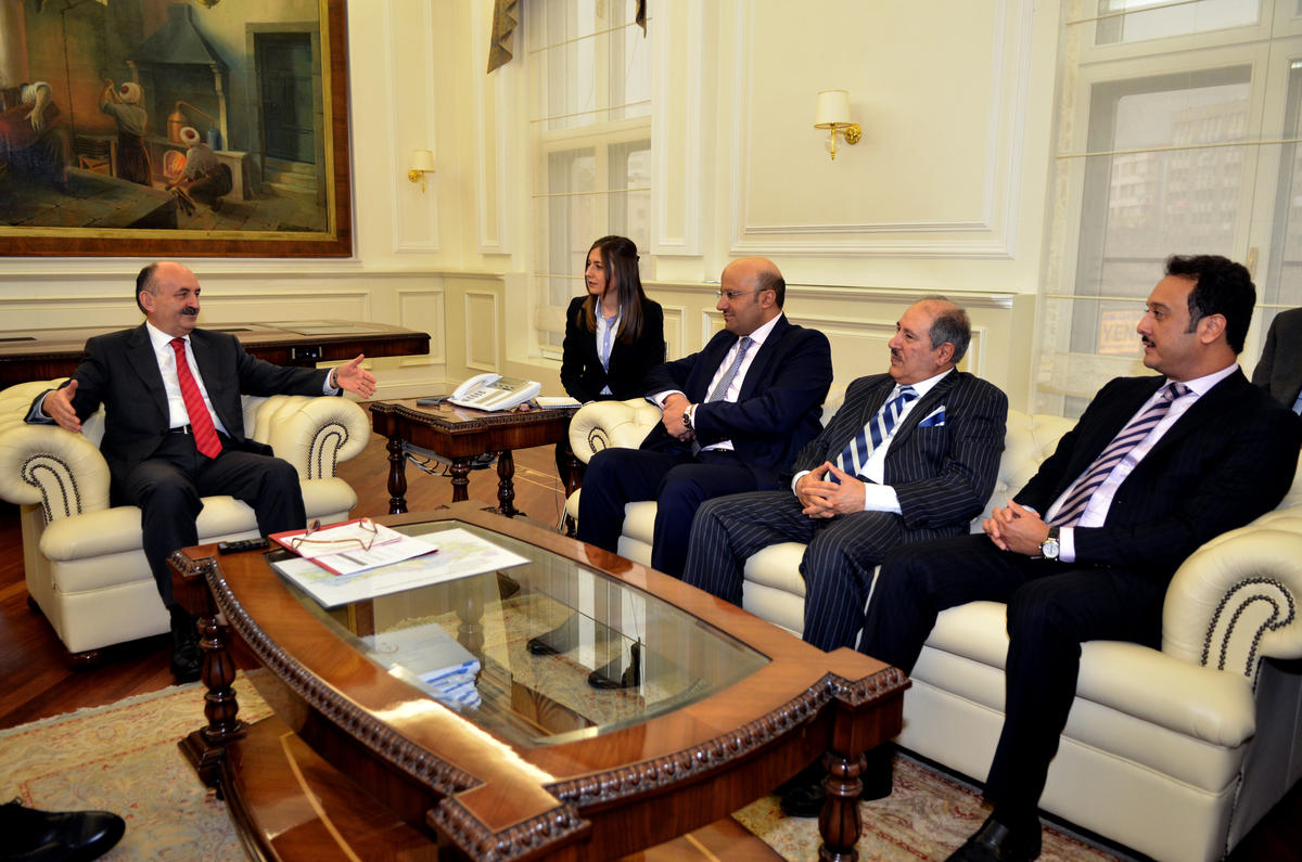 Bakan Müezzinoğlu Kuveytli Mevkidaşı Al-Obaidi\'yi Kabul Etti