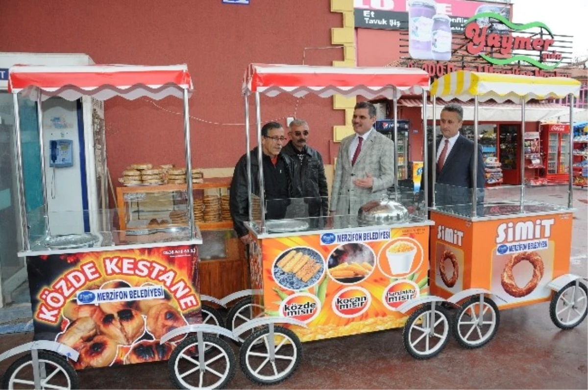 Merzifon Belediyesi\'nden Seyyar Satıcılara Ekmek Teknesi Desteği
