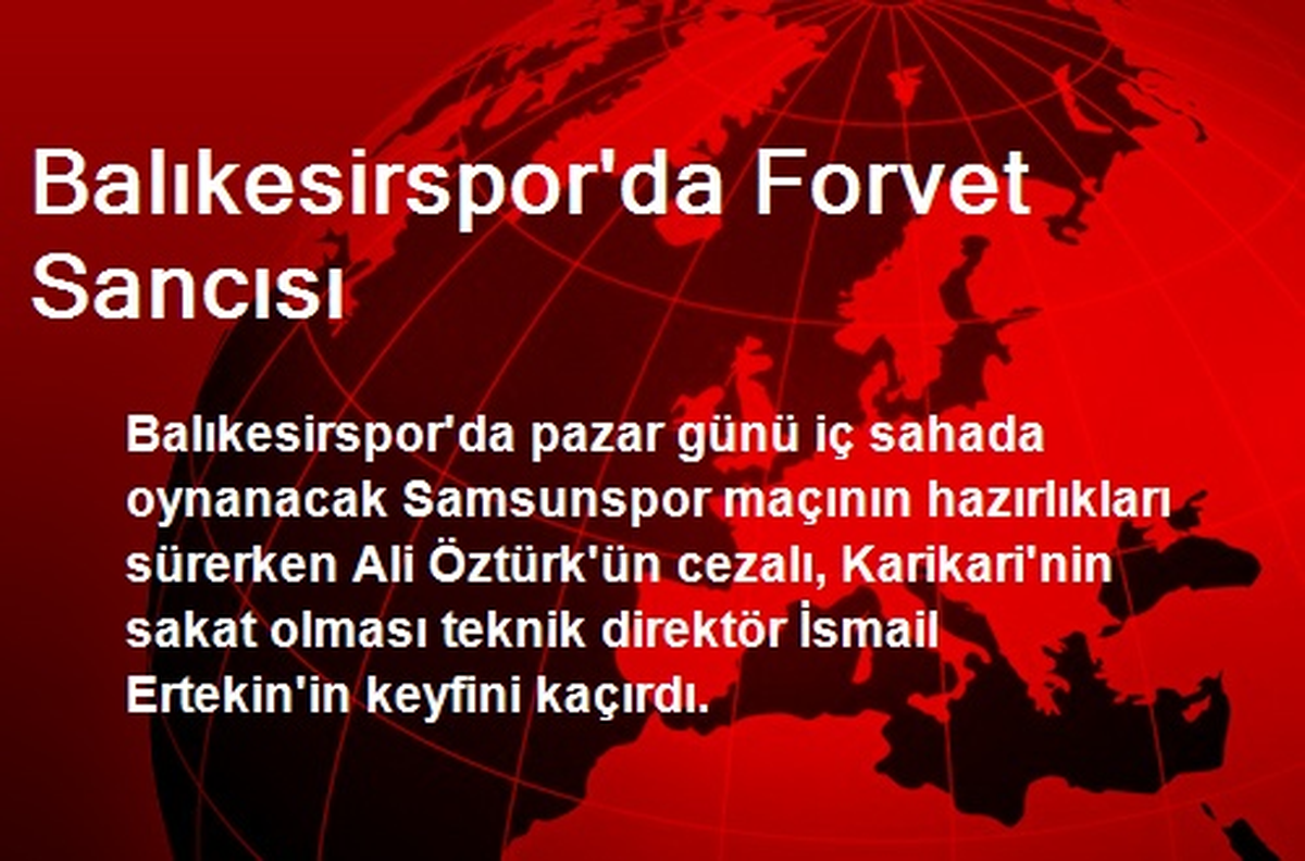 Balıkesirspor\'da Forvet Sancısı