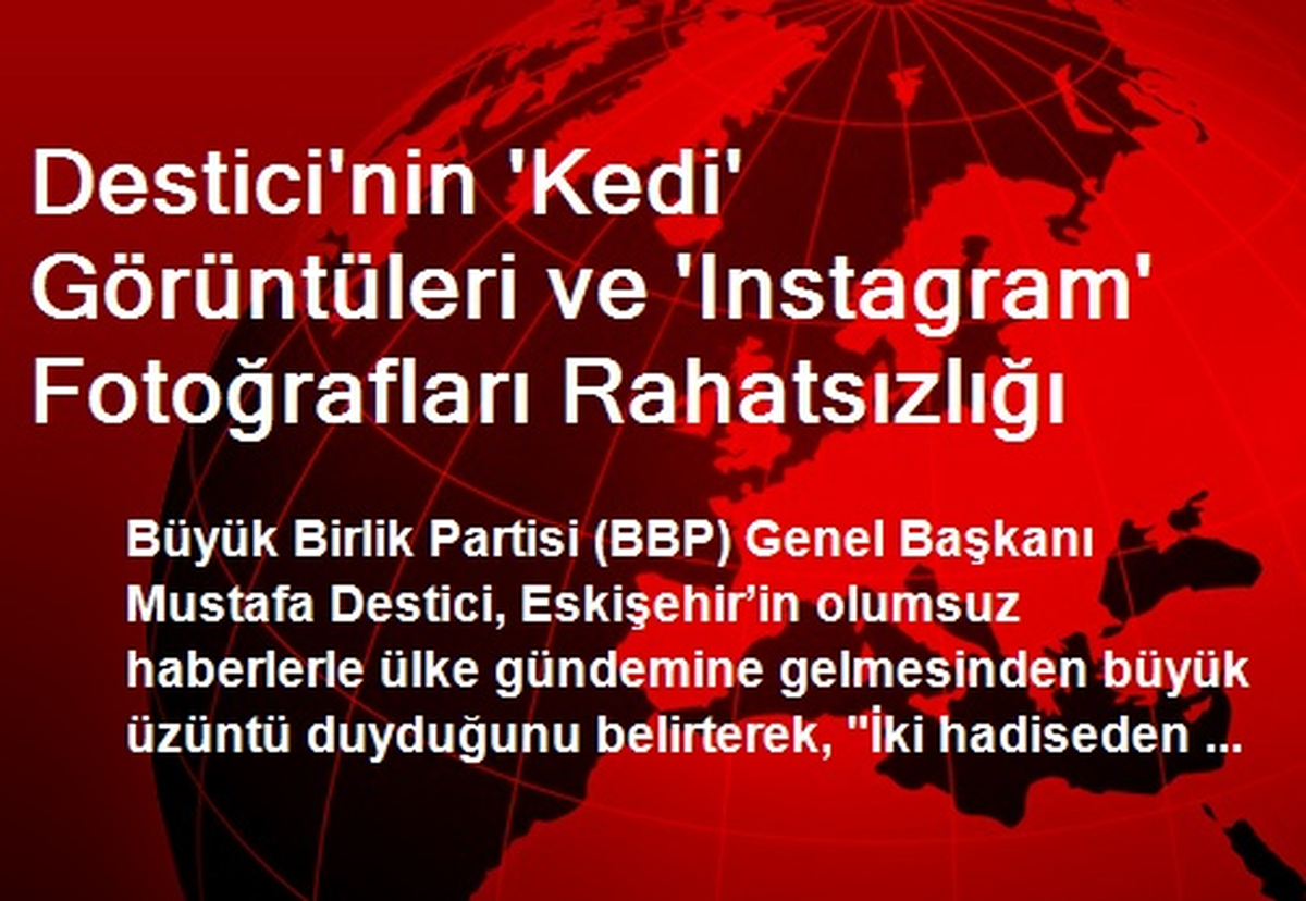 Destici\'nin \'Kedi\' Görüntüleri ve \'Instagram\' Fotoğrafları Rahatsızlığı
