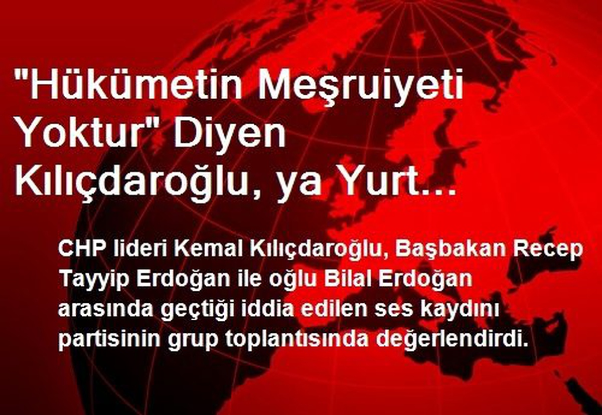 "Hükümetin Meşruiyeti Yoktur" Diyen Kılıçdaroğlu, ya Yurt Dışına Kaç Helikopteri Al, ya...