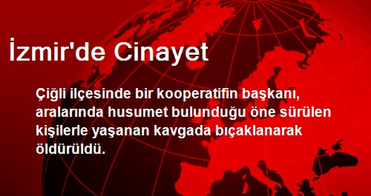 İzmir\'de Cinayet