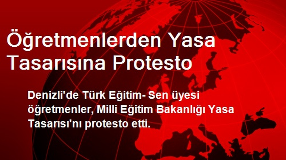 Öğretmenlerden Yasa Tasarısına Protesto