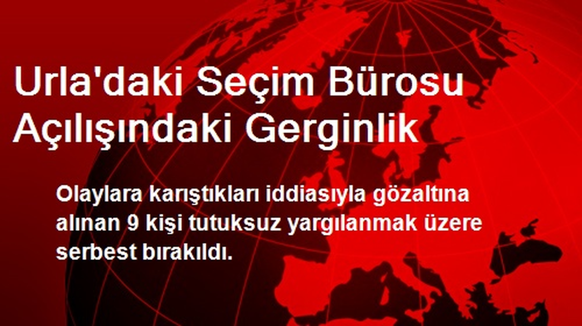 Urla\'daki Seçim Bürosu Açılışındaki Gerginlik