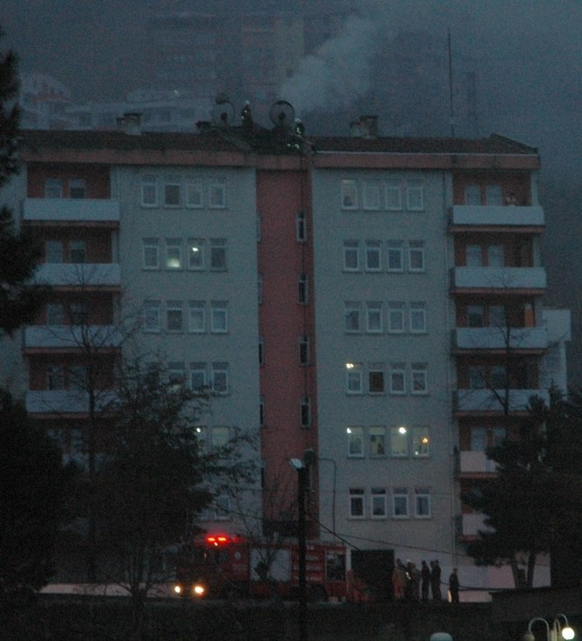Askeri Lojmanda Baca Yangını Çıktı