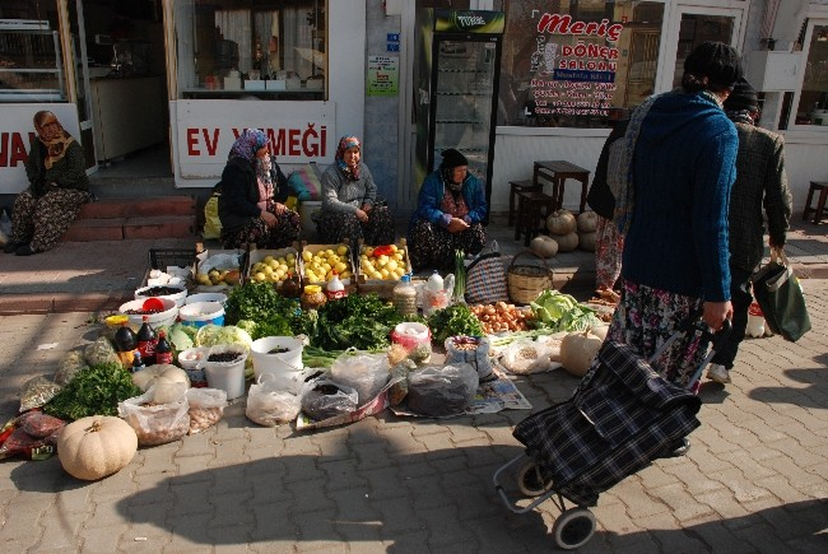Bayramiç\'te Organik Sebze Pazarı