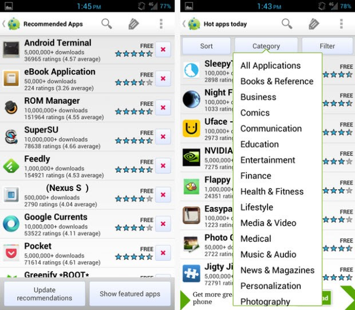 Google Play'e 4 Alternatif!