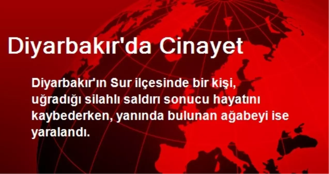 Diyarbakır\'da Cinayet