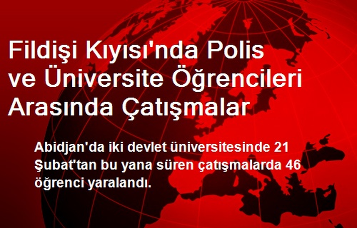 Fildişi Kıyısı\'nda Polis ve Üniversiteliler Arasında Çatışma