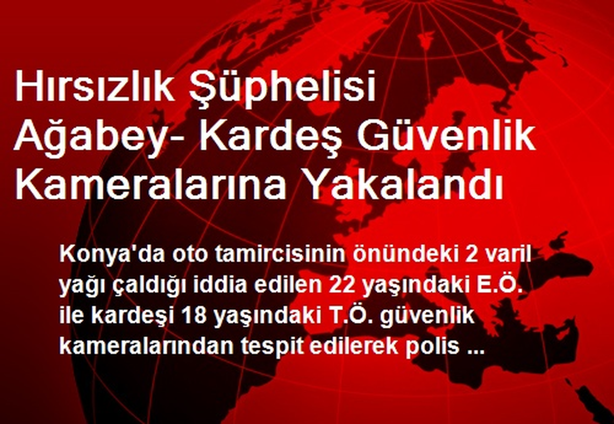 Hırsızlar Güvenlik Kameralarına Yakalandı