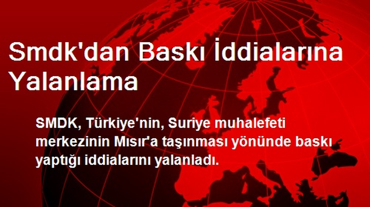 SMDK\'dan Baskı İddialarına Yalanlama
