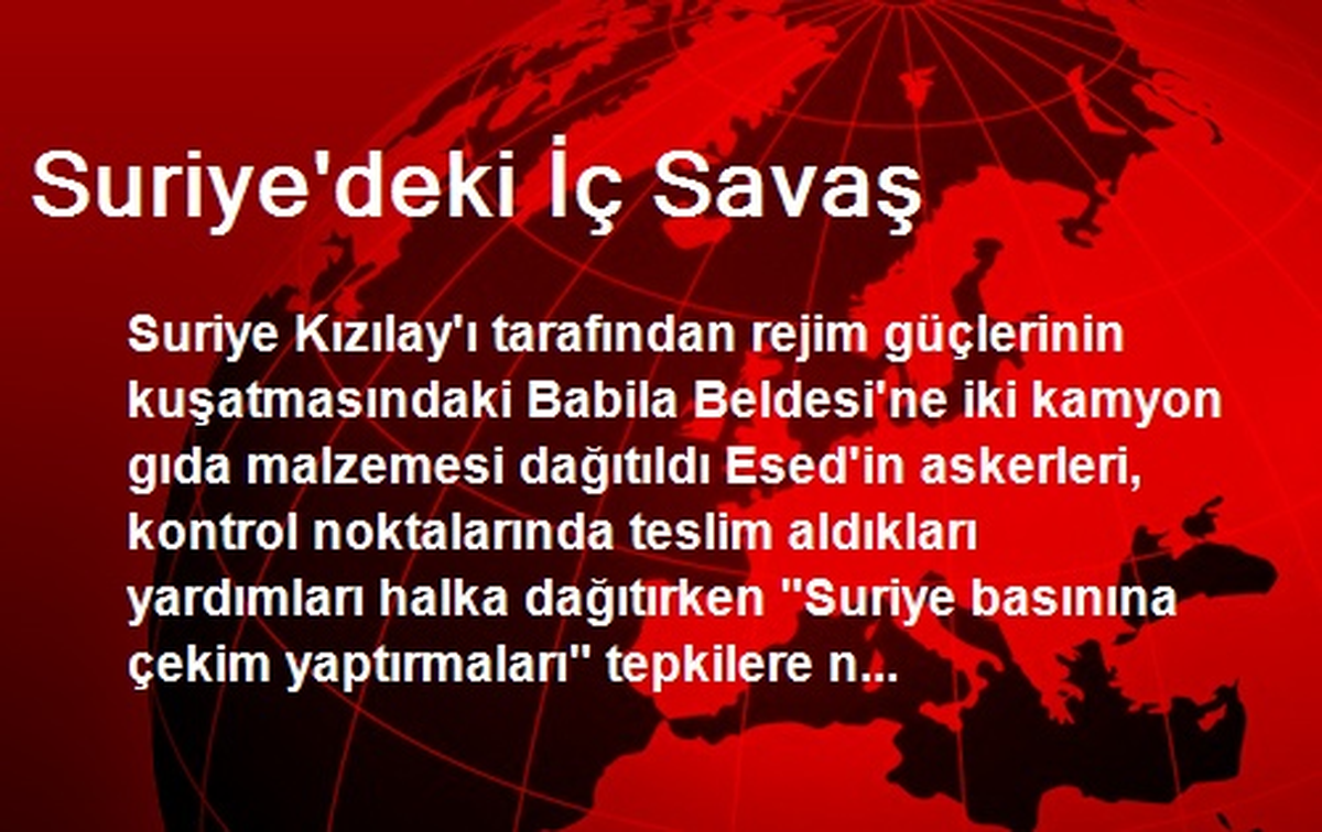 Suriye\'deki İç Savaş
