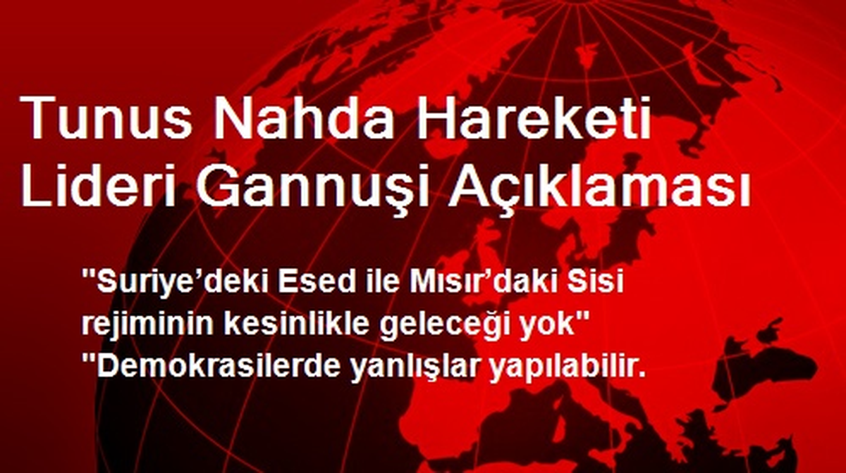 "Suriye\'de Esed\'in Mısır\'da Sisi Rejiminin Geleceği Yok"