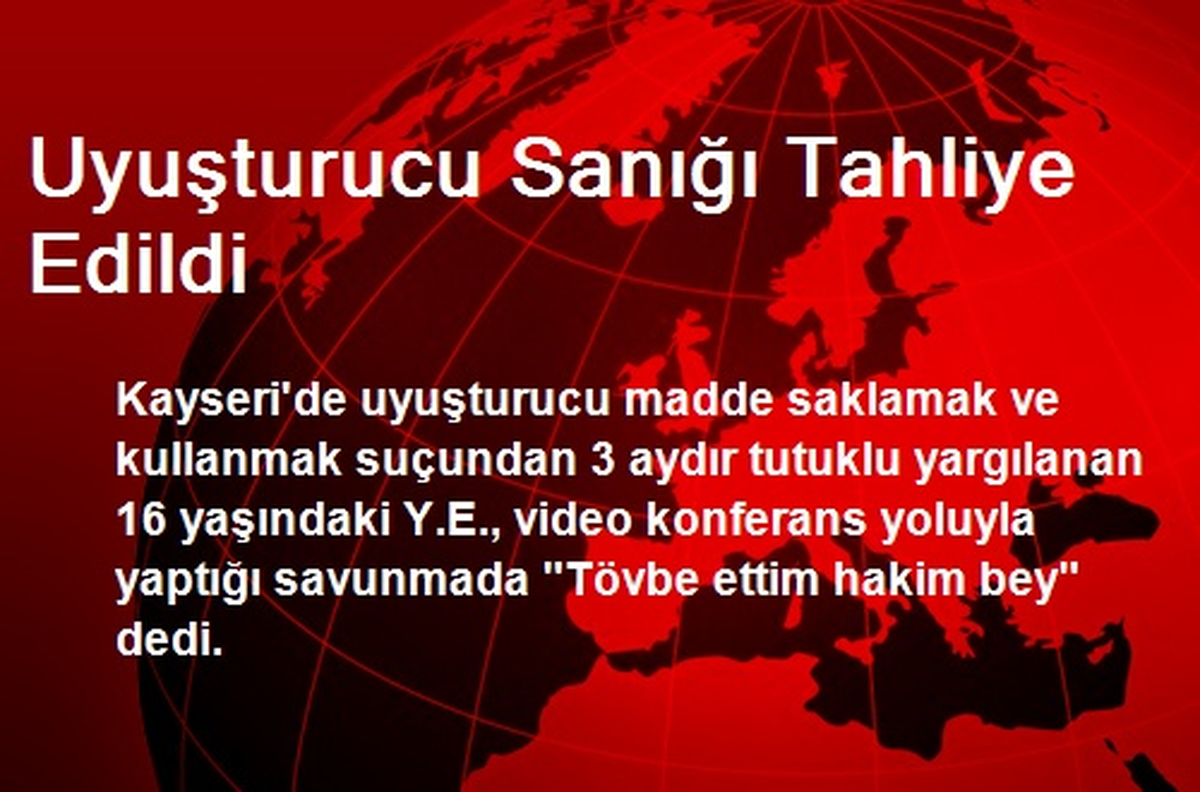 Uyuşturucu Sanığı Tahliye Edildi