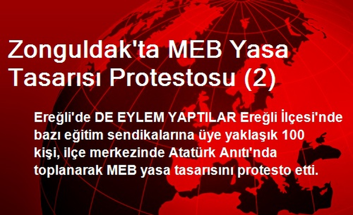 Zonguldak\'ta MEB Yasa Tasarısı Protestosu (2)