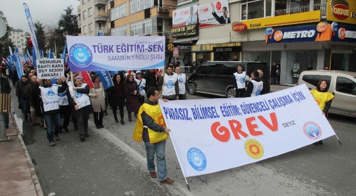 Samsun\'da \'Meb Yasa Tasarısı\'na Protesto