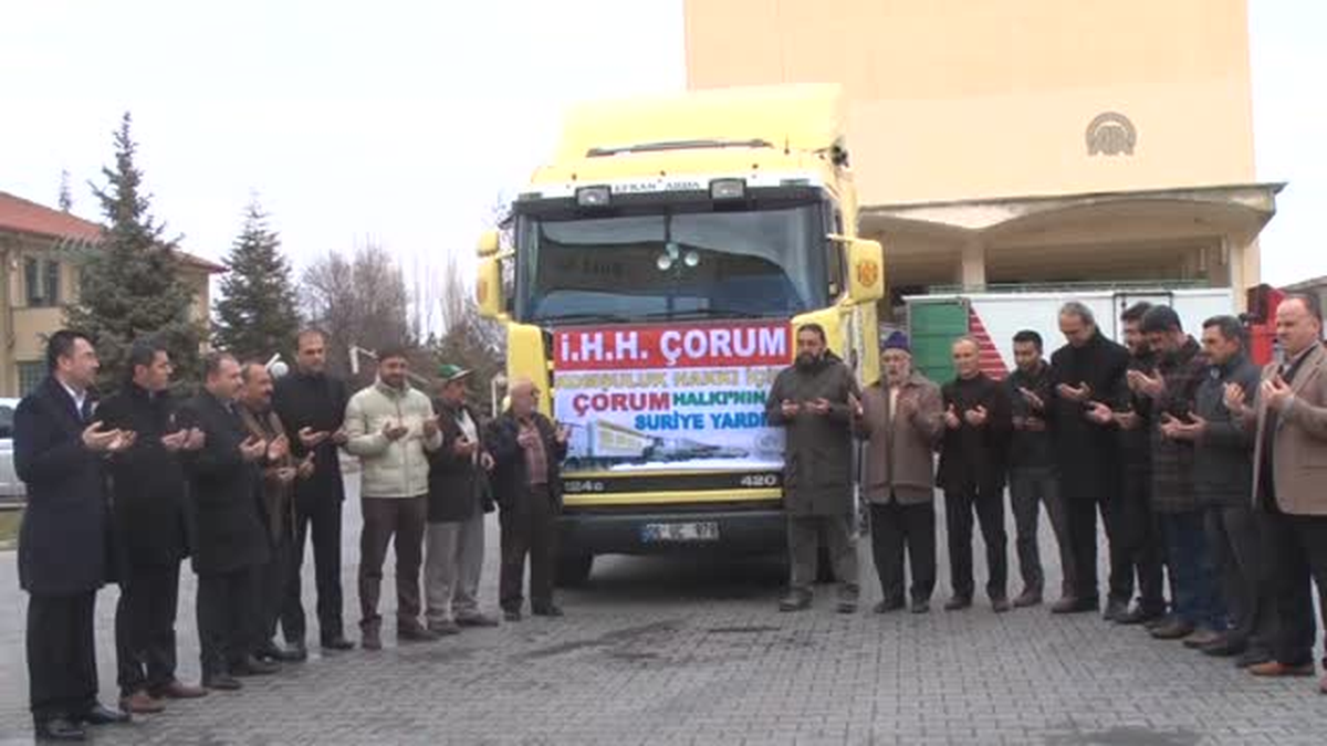 Suriye için toplanan yardımlar dualarla uğurlandı -